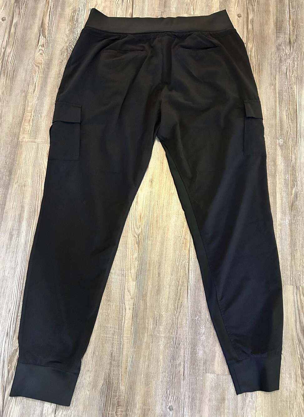 Athleta Black Cargo Joggers Size 14T - Picture 7 of 7